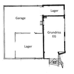 Grundriss EG - Garage/Lager