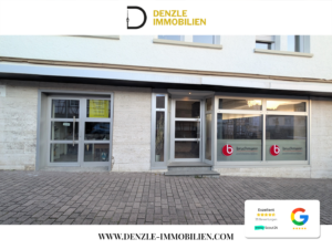 Schaufensterfront beider Gewerbeflächen