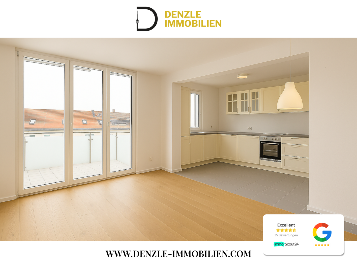 Wohn-Ess-Küchenbereich - unverbindliche Illustration