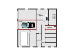 Grundriss Garage-Keller